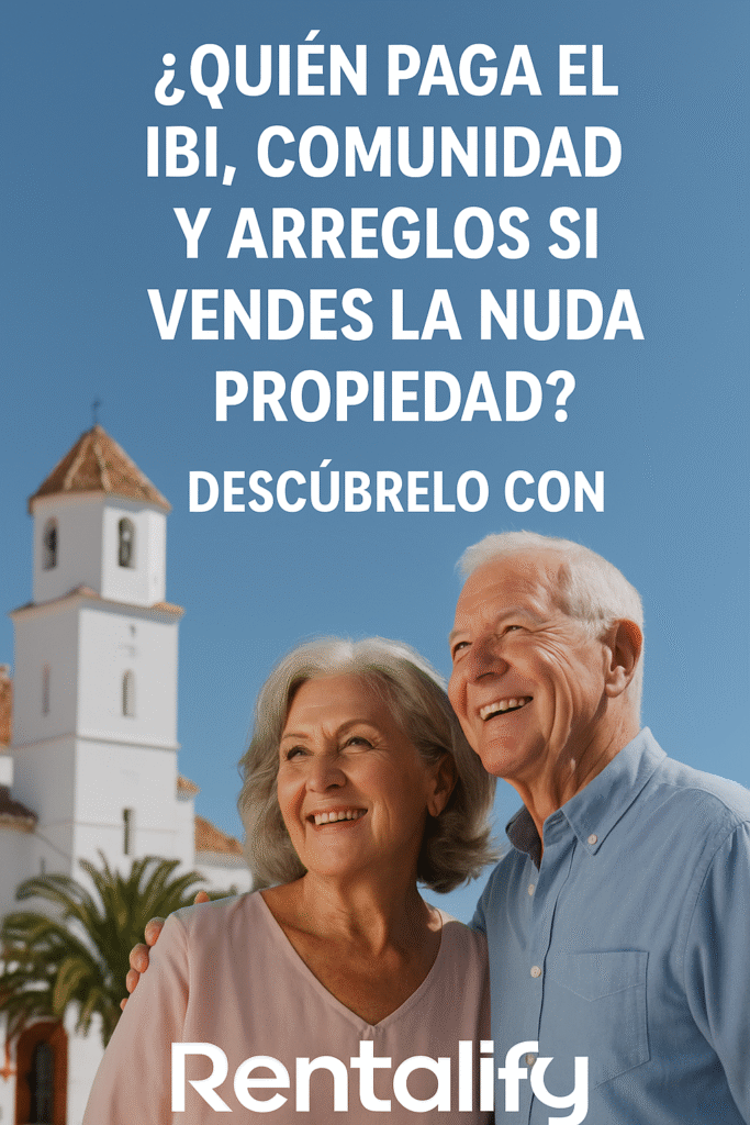 ¿Quién paga el IBI, la comunidad y las reparaciones tras vender la nuda propiedad?